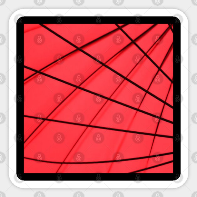 Red and Black Abstract Sticker by the kratingdaeng